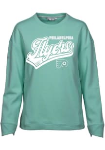 Levelwear Philadelphia Flyers Womens Green Verve Fiona Crew Sweatshirt