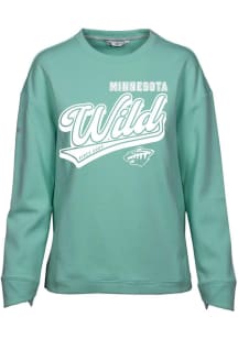 Levelwear Minnesota Wild Womens Green Verve Fiona Crew Sweatshirt