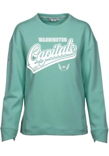 Levelwear Washington Capitals Womens Green Verve Fiona Crew Sweatshirt