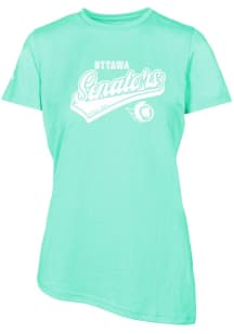Levelwear Ottawa Senators Womens Green Verve Birch Short Sleeve T-Shirt