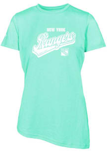 Levelwear New York Rangers Womens Green Verve Birch Short Sleeve T-Shirt