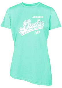 Levelwear Anaheim Ducks Womens Green Verve Birch Short Sleeve T-Shirt