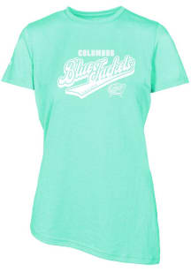 Levelwear Columbus Blue Jackets Womens Green Verve Birch Short Sleeve T-Shirt