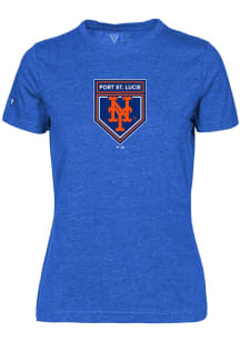 Levelwear New York Mets Womens Blue Spring Training Maddox Short Sleeve T-Shirt