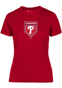 Levelwear Philadelphia Phillies Womens Red Spring Training Maddox Short Sleeve T-Shirt