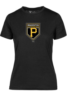 Levelwear Pittsburgh Pirates Womens Black Spring Training Maddox Short Sleeve T-Shirt