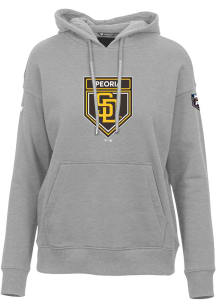 Levelwear San Diego Padres Womens Grey Spring Training Adorn Hooded Sweatshirt