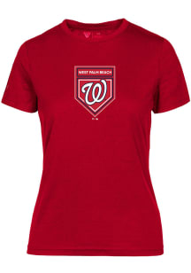 Levelwear Washington Nationals Womens Red Spring Training Maddox Short Sleeve T-Shirt