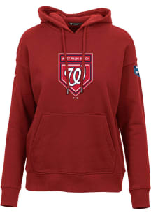 Levelwear Washington Nationals Womens Red Spring Training Adorn Hooded Sweatshirt