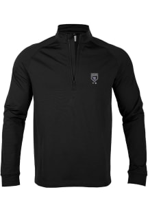 Levelwear Colorado Rockies Mens Black Spring Training Calibre Long Sleeve 1/4 Zip Pullover