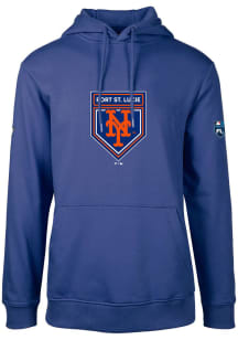 Levelwear New York Mets Mens Blue Spring Training Podium Long Sleeve Hoodie