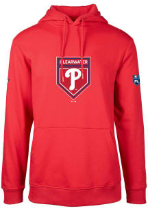 Levelwear Philadelphia Phillies Mens Red Spring Training Podium Long Sleeve Hoodie