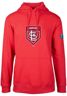 Levelwear St Louis Cardinals Mens Red Spring Training Podium Long Sleeve Hoodie