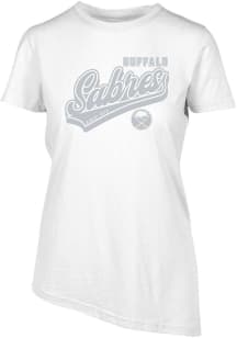 Levelwear Buffalo Sabres Womens White Verve Birch Short Sleeve T-Shirt