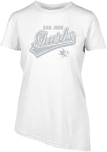 Levelwear San Jose Sharks Womens White Verve Birch Short Sleeve T-Shirt