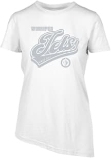 Levelwear Winnipeg Jets Womens White Verve Birch Short Sleeve T-Shirt