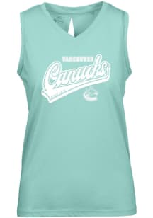Levelwear Vancouver Canucks Womens Green Verve Paisley Tank Top