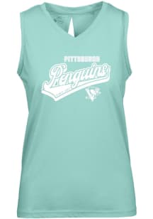 Levelwear Pittsburgh Penguins Womens Green Verve Paisley Tank Top