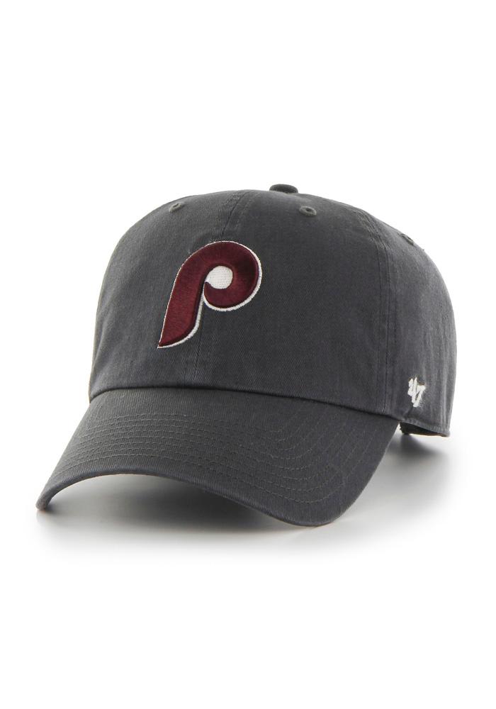 Philadelphia Phillies '47 2022 World Series Clean Up Trucker Adjustable  Snapback Hat - Charcoal