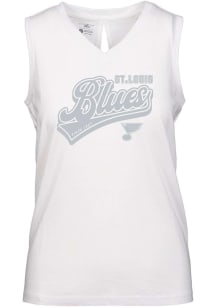 Levelwear St Louis Blues Womens White Verve Paisley Tank Top