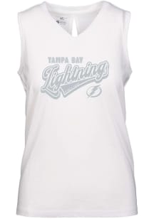 Levelwear Tampa Bay Lightning Womens White Verve Paisley Tank Top