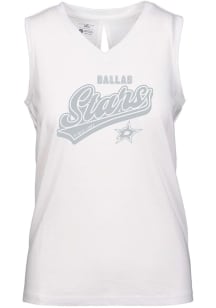 Levelwear Dallas Stars Womens White Verve Paisley Tank Top