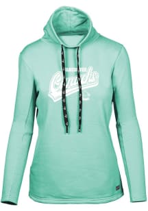 Levelwear Vancouver Canucks Womens Green Verve Loop Long Sleeve Pullover