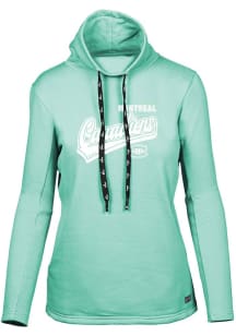Levelwear Montreal Canadiens Womens Green Verve Loop Long Sleeve Pullover
