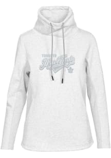 Levelwear Toronto Maple Leafs Womens White Verve Loop Long Sleeve Pullover