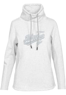 Levelwear Detroit Red Wings Womens White Verve Loop Long Sleeve Pullover