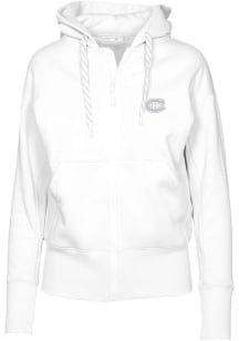Levelwear Montreal Canadiens Womens White Verve Gardinia Hooded Sweatshirt