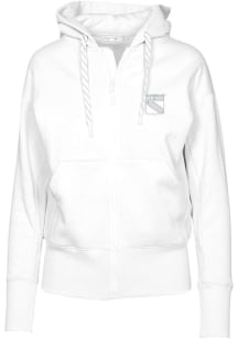 Levelwear New York Rangers Womens White Verve Gardinia Hooded Sweatshirt