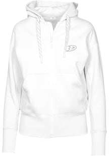 Levelwear Anaheim Ducks Womens White Verve Gardinia Hooded Sweatshirt