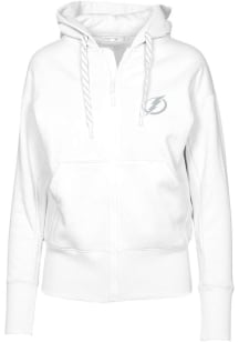 Levelwear Tampa Bay Lightning Womens White Verve Gardinia Hooded Sweatshirt