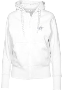 Levelwear Dallas Stars Womens White Verve Gardinia Hooded Sweatshirt
