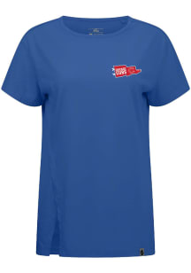 Levelwear Chicago Cubs Womens Blue Influx Rafters Short Sleeve T-Shirt