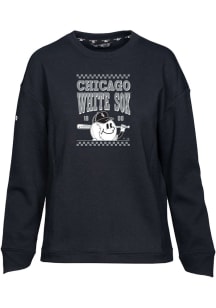 Levelwear Chicago White Sox Womens Black Fiona Inaugural Crew Sweatshirt