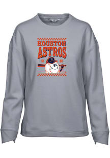 Levelwear Houston Astros Womens Grey Fiona Inaugural Crew Sweatshirt