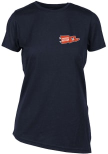 Levelwear Houston Astros Womens Navy Blue BIRCH Rafters Short Sleeve T-Shirt