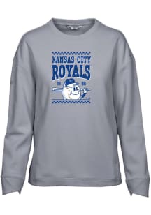 Levelwear Kansas City Royals Womens Grey Fiona Inaugural Crew Sweatshirt
