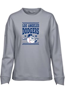 Levelwear Los Angeles Dodgers Womens Grey Fiona Inaugural Crew Sweatshirt