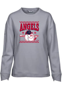 Levelwear Los Angeles Angels Womens Grey Fiona Inaugural Crew Sweatshirt