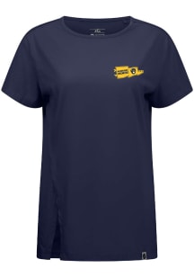 Levelwear Milwaukee Brewers Womens Navy Blue Influx Rafters Short Sleeve T-Shirt