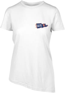 Levelwear New York Mets Womens White BIRCH Rafters Short Sleeve T-Shirt