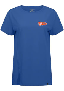 Levelwear New York Mets Womens Blue Influx Rafters Short Sleeve T-Shirt
