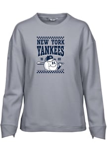 Levelwear New York Yankees Womens Grey Fiona Inaugural Crew Sweatshirt