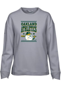 Levelwear Oakland Athletics Womens Grey Fiona Inaugural Crew Sweatshirt