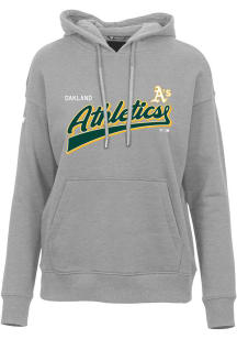 Levelwear Oakland Athletics Womens Grey ADORN Vintage Team Hooded Sweatshirt