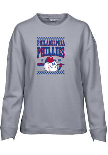 Levelwear Philadelphia Phillies Womens Grey Fiona Inaugural Crew Sweatshirt