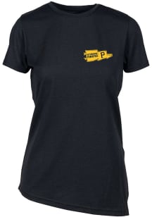 Levelwear Pittsburgh Pirates Womens Black BIRCH Rafters Short Sleeve T-Shirt